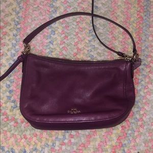 Eggplant / purple Coach handbag